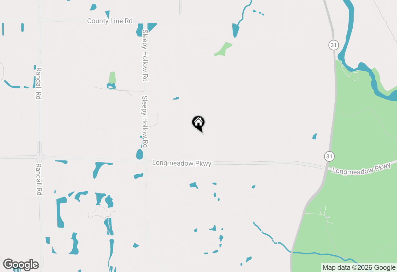 Map of 1460 Lancaster Lane, Algonquin, IL 60102