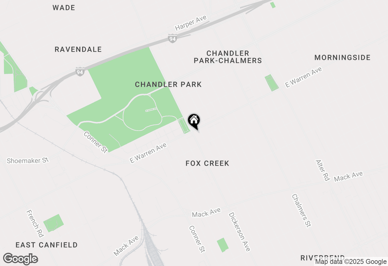 Map of 13000 E Warren Avenue, Detroit, MI 48215