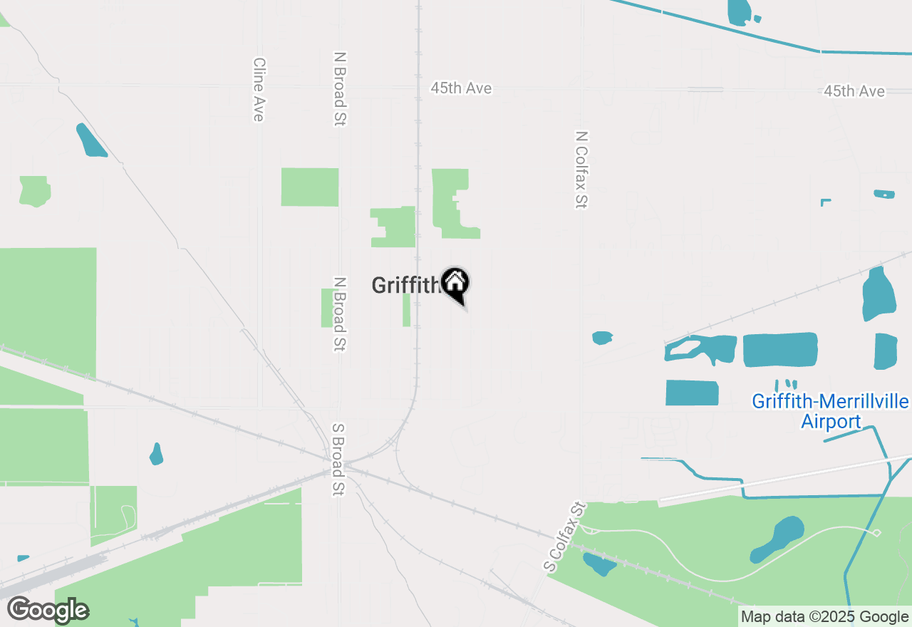 Map of 316 N Dwiggins Avenue, Griffith, IN 46319