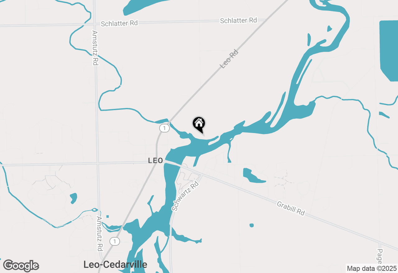 Map of 15354 Makarios Pass #9, Leo, IN 46765