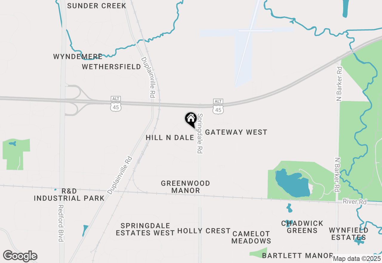 Map of N33W22065 Hill N Dale Cir, Pewaukee, WI 53072
