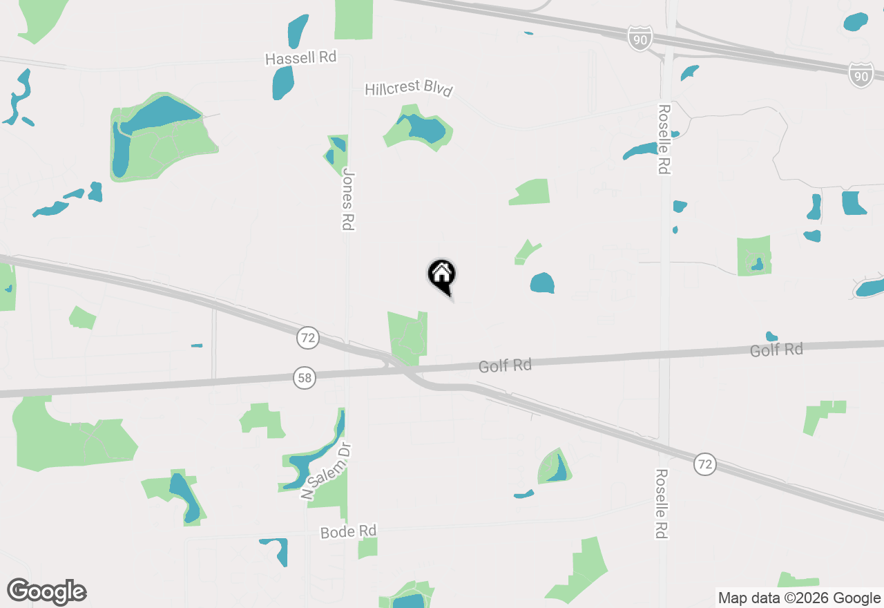 Map of 1335 Gentry Road, Hoffman Estates, IL 60169