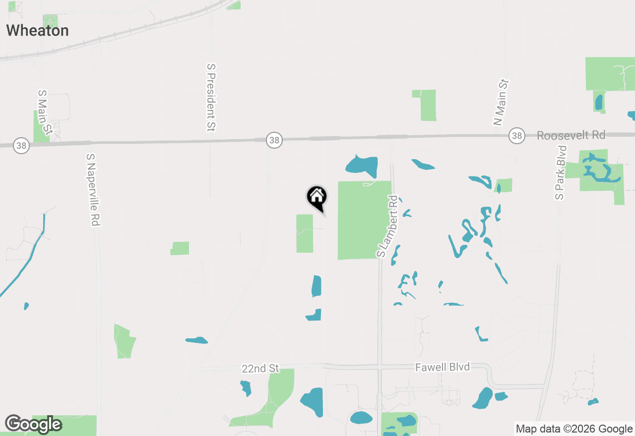 Map of 1220 S Lorraine Road #2H, Wheaton, IL 60189