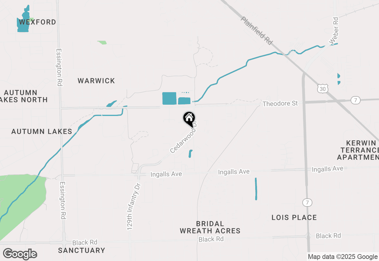 Map of 1326 Post Oak Court #1, Crest Hill, IL 60403