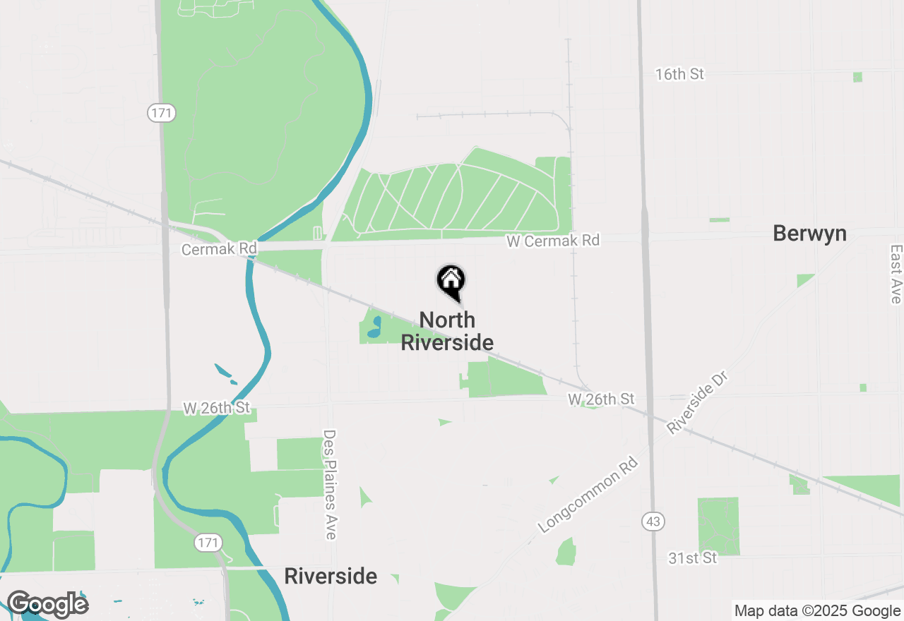 Map of 2349 Hainsworth Avenue, North Riverside, IL 60546