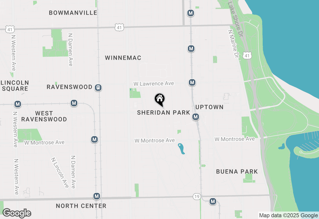 Map of 4602 N Beacon Street #4C, Chicago, IL 60640