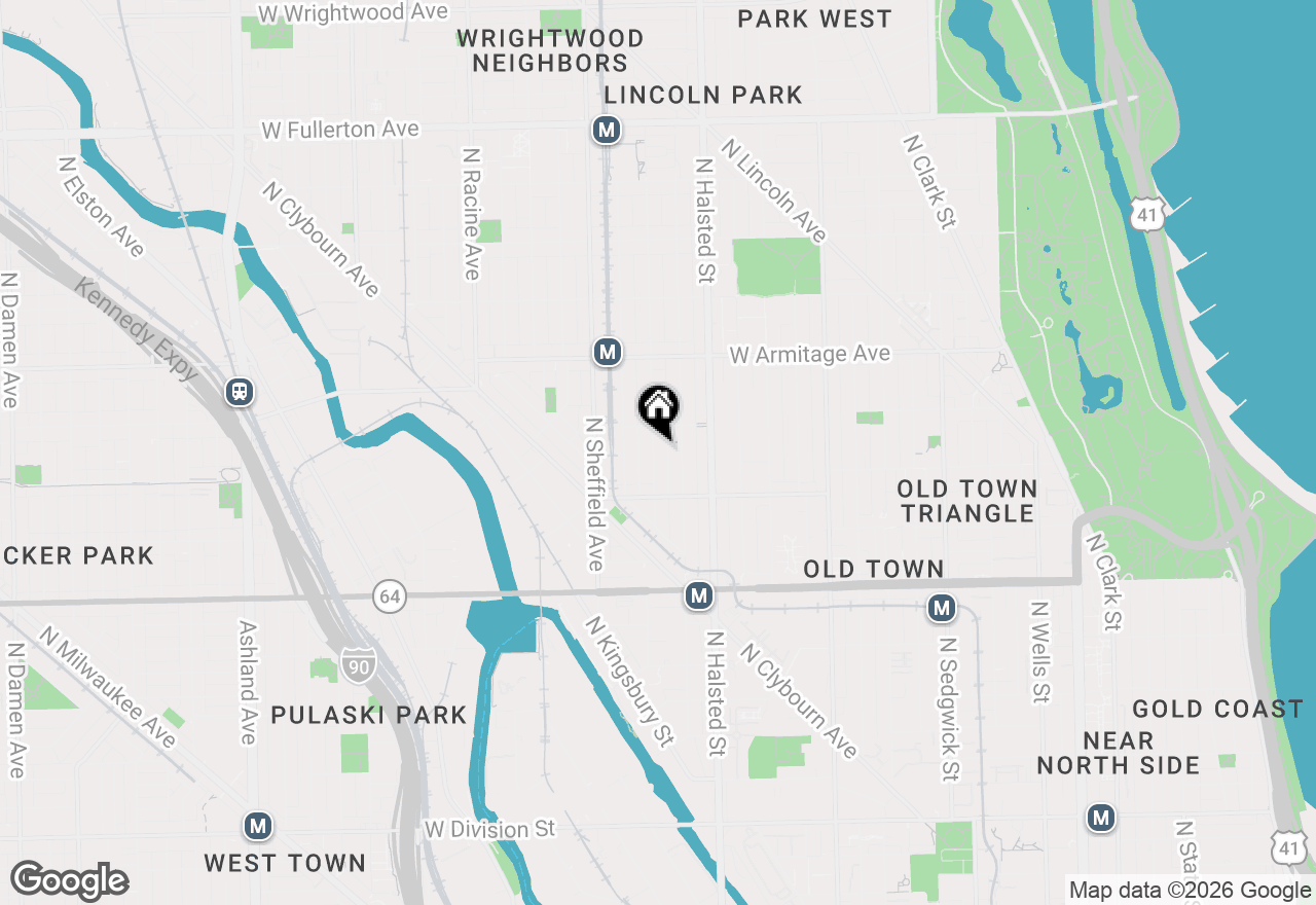 Map of 1851 N Fremont Street, Chicago, IL 60614