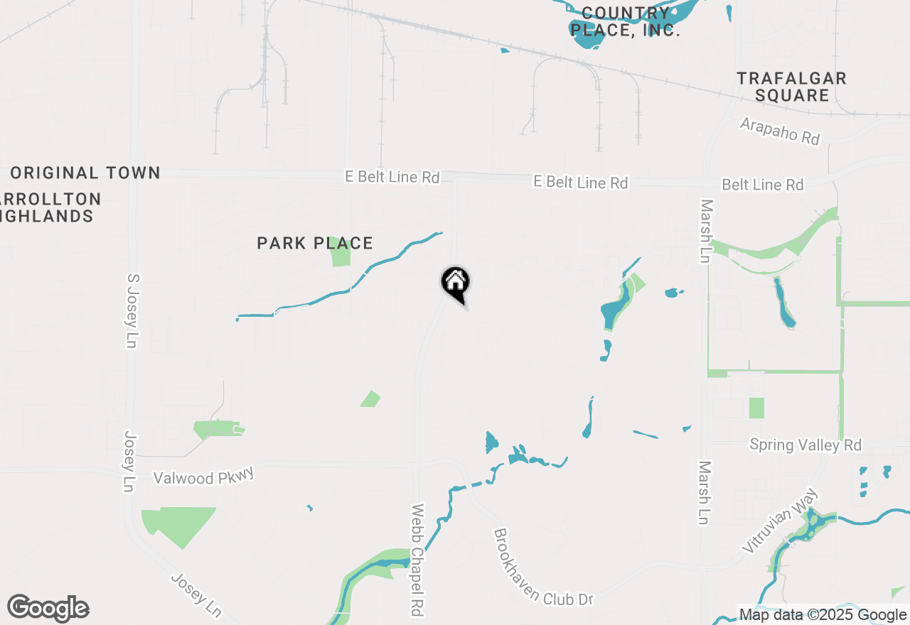 Map of 14626 Southern Pines Drive, Farmers Branch, TX 75234