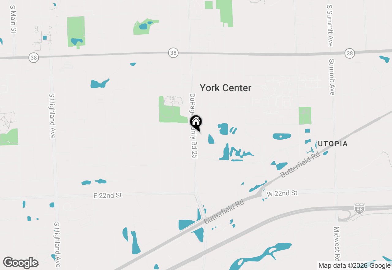 Map of 1610 Astor Avenue, Oakbrook Terrace, IL 60181