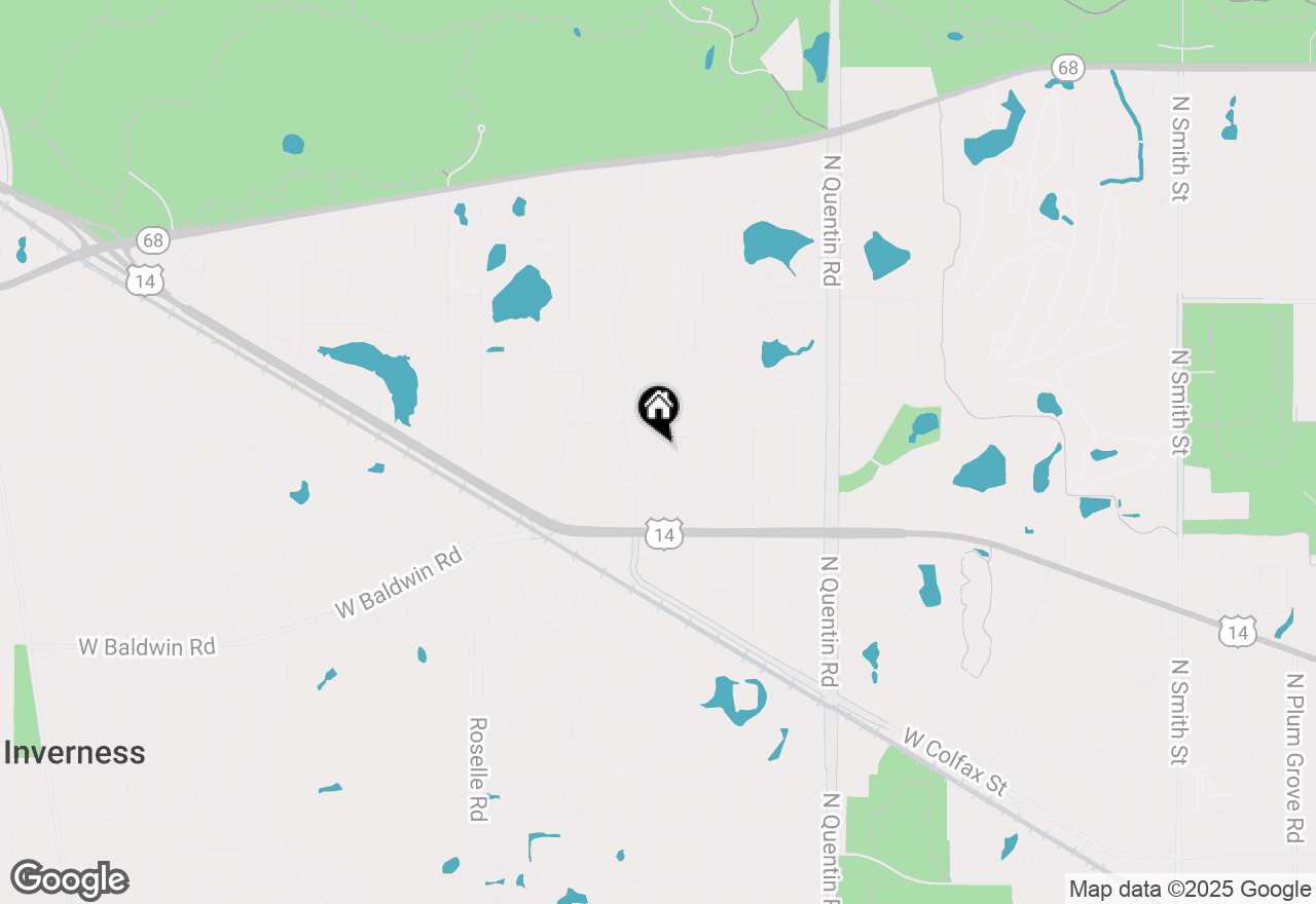 Map of 969 N Cove Drive, Palatine, IL 60067