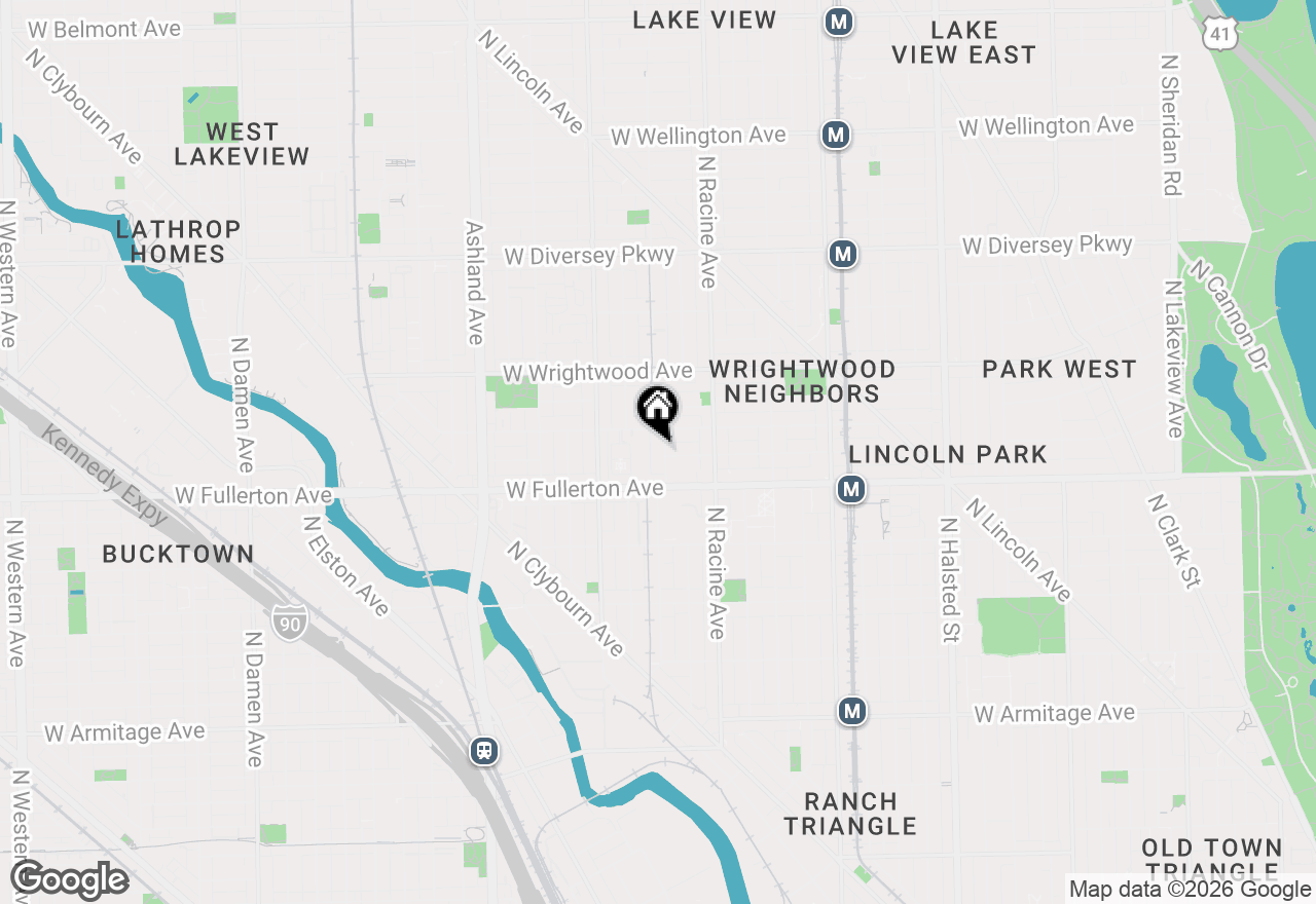Map of 2436 N Surrey Court, Chicago, IL 60614
