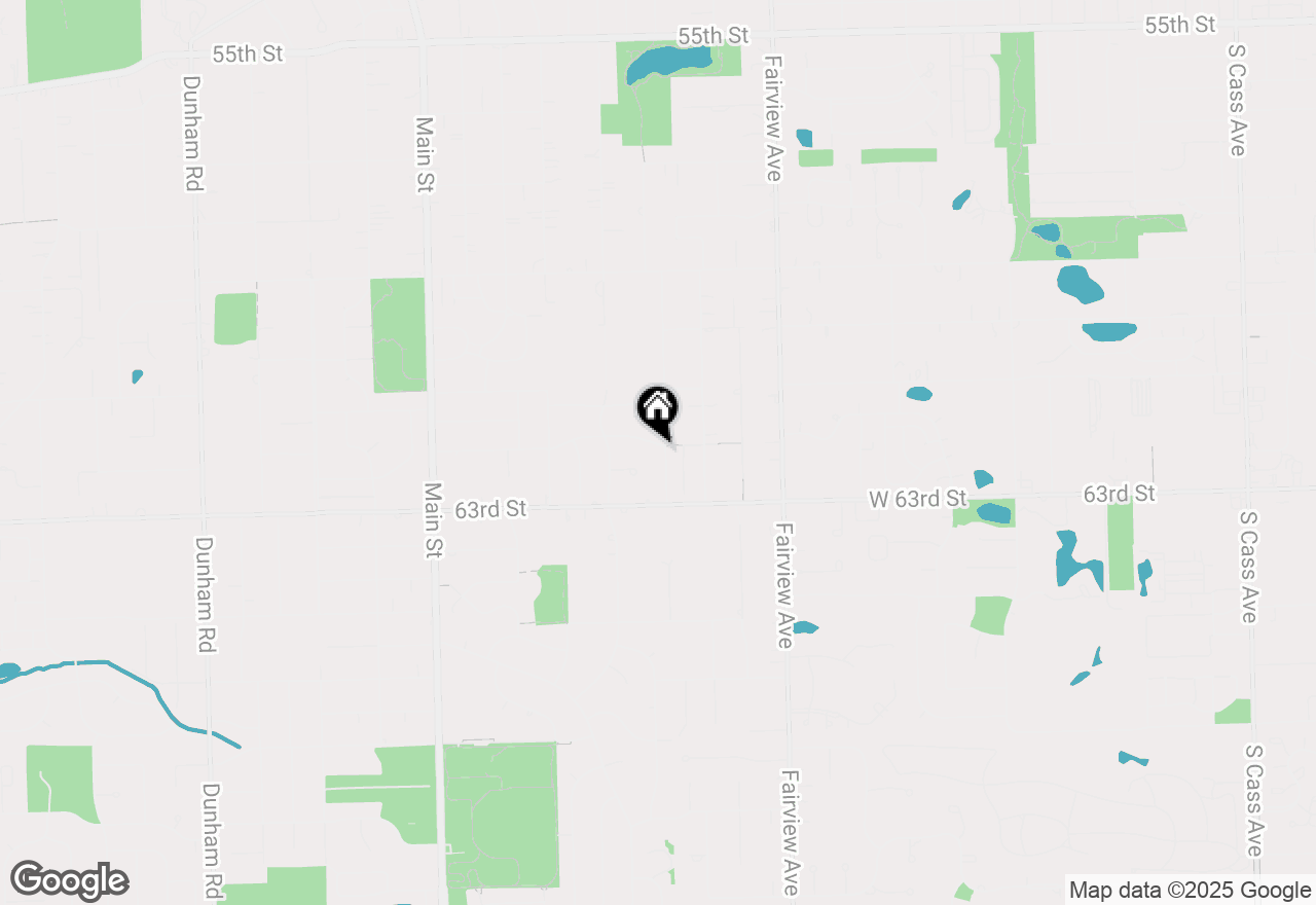 Map of 601 62nd Street, Downers Grove, IL 60516