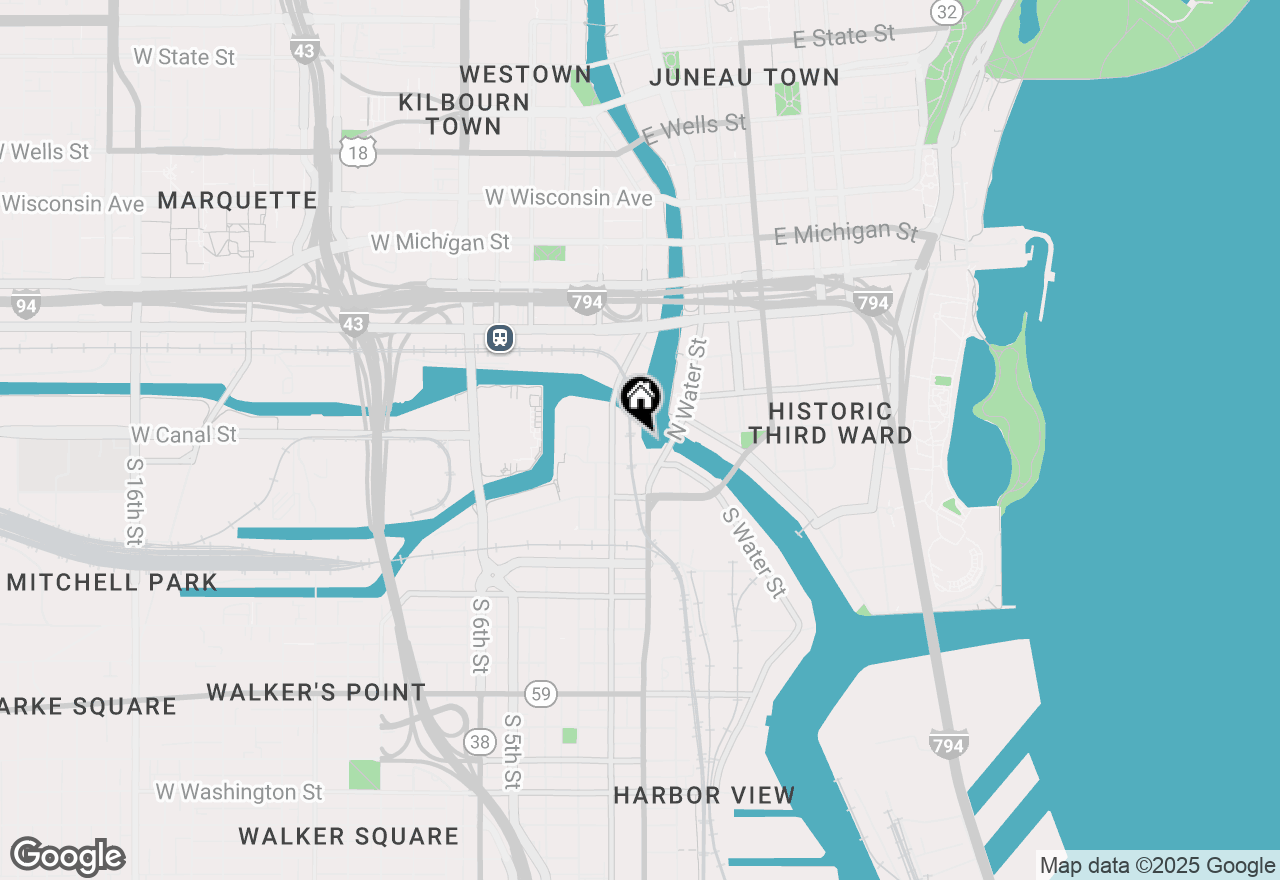 Map of 106 W Seeboth St #706, Milwaukee, WI 53204