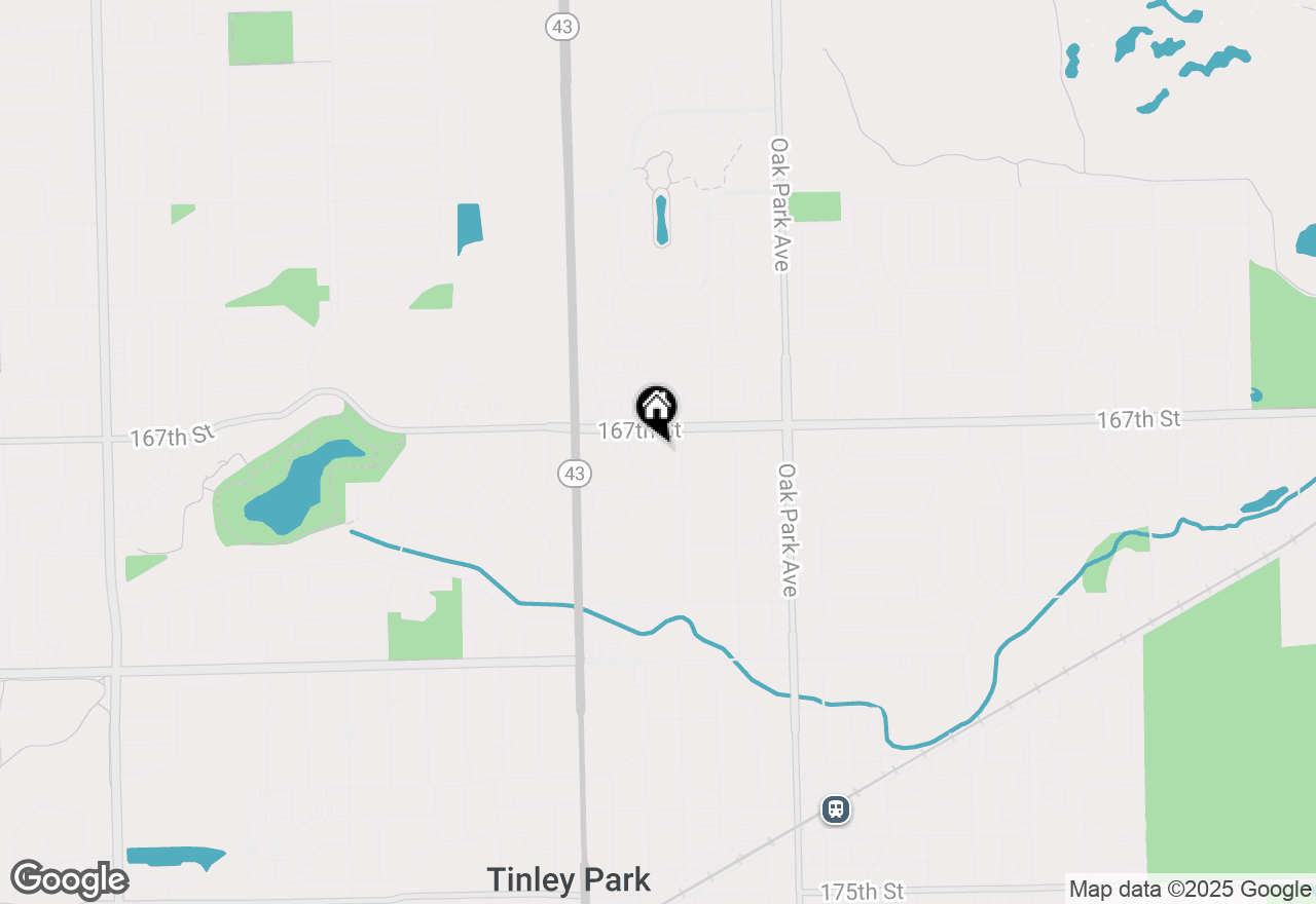 Map of 7025 167th Street #B, Tinley Park, IL 60477