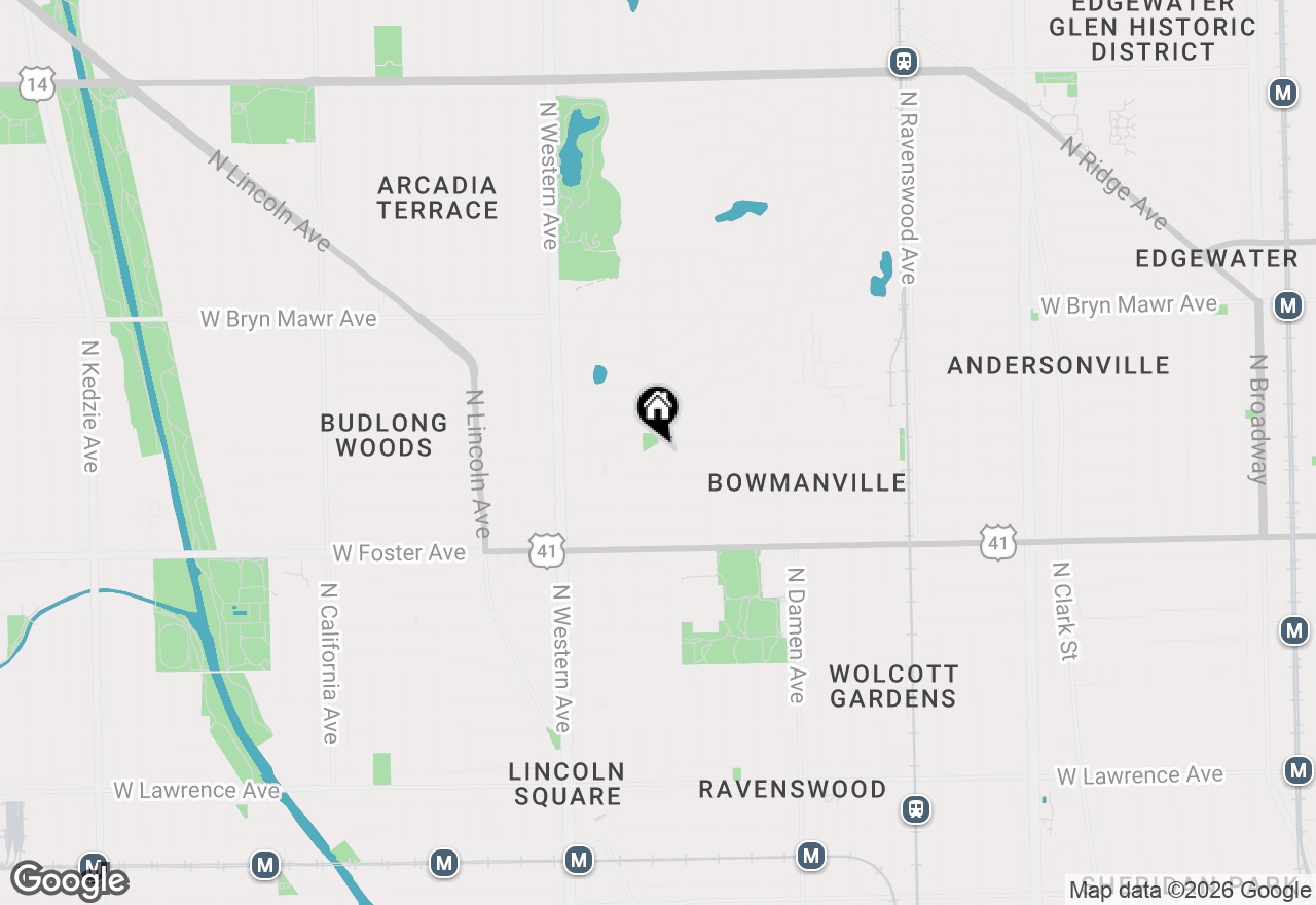 Map of 5381 N Bowmanville Avenue, Chicago, IL 60625