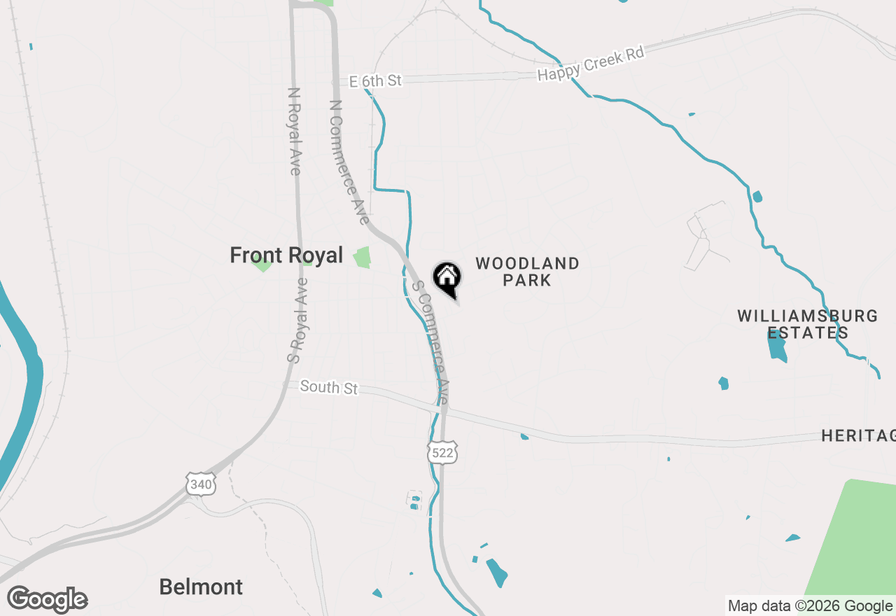 Map of 707 E Stonewall Drive, Front Royal, VA 22630