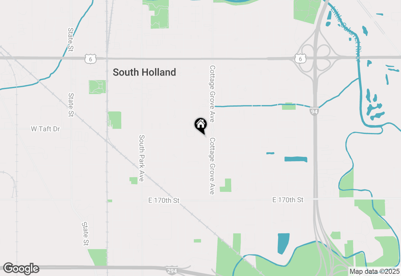 Map of 16631 Langley Avenue, South Holland, IL 60473