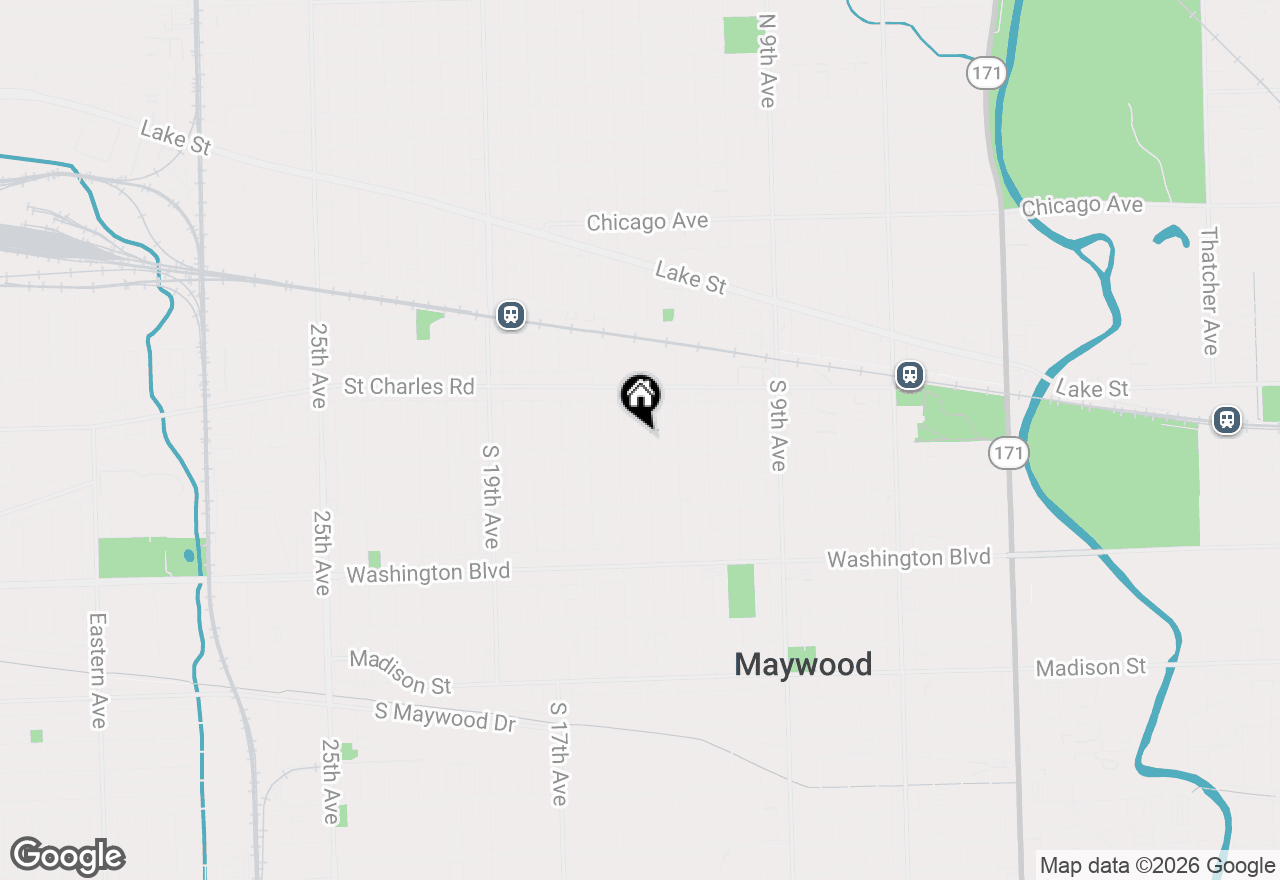 Map of (Address confidential), Maywood, Illinois 60153