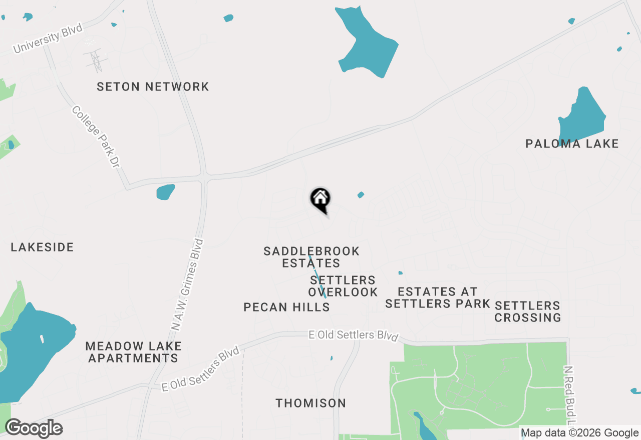 Map of 2422 Milo Hazel Ln, Round Rock, TX 78665