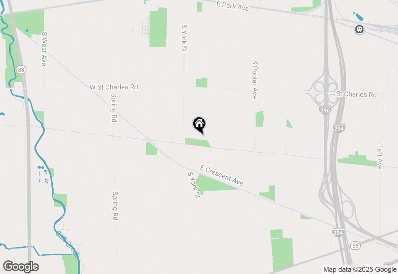 Map of 499 S Kenilworth Avenue, Elmhurst, IL 60126