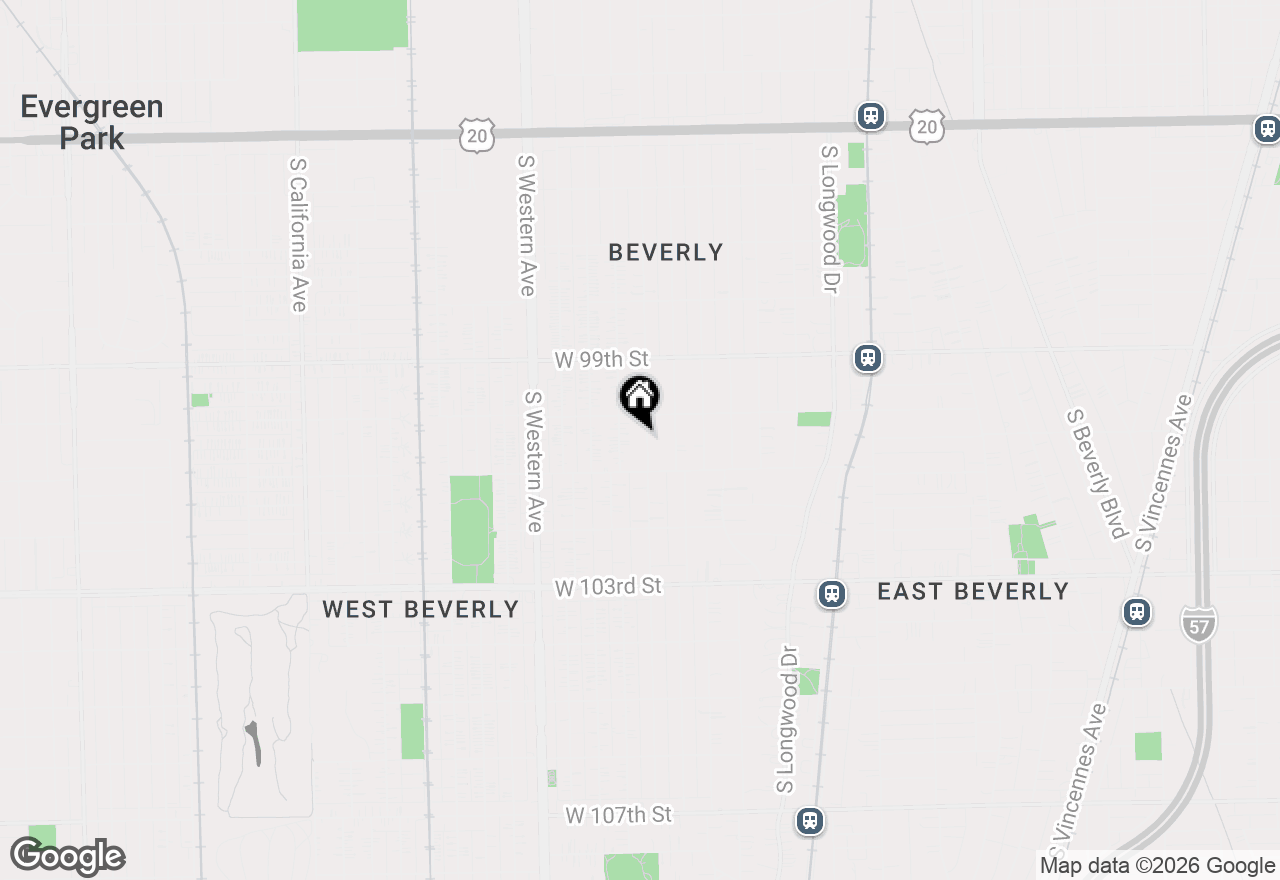 Map of 10024 S Leavitt Street, Chicago, IL 60643