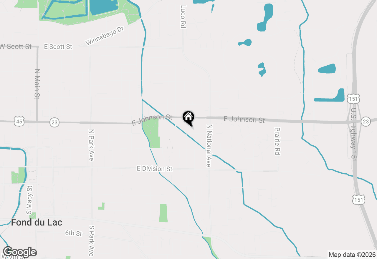 Map of 575 Ledgeview Blvd, Fond Du Lac, WI 54935