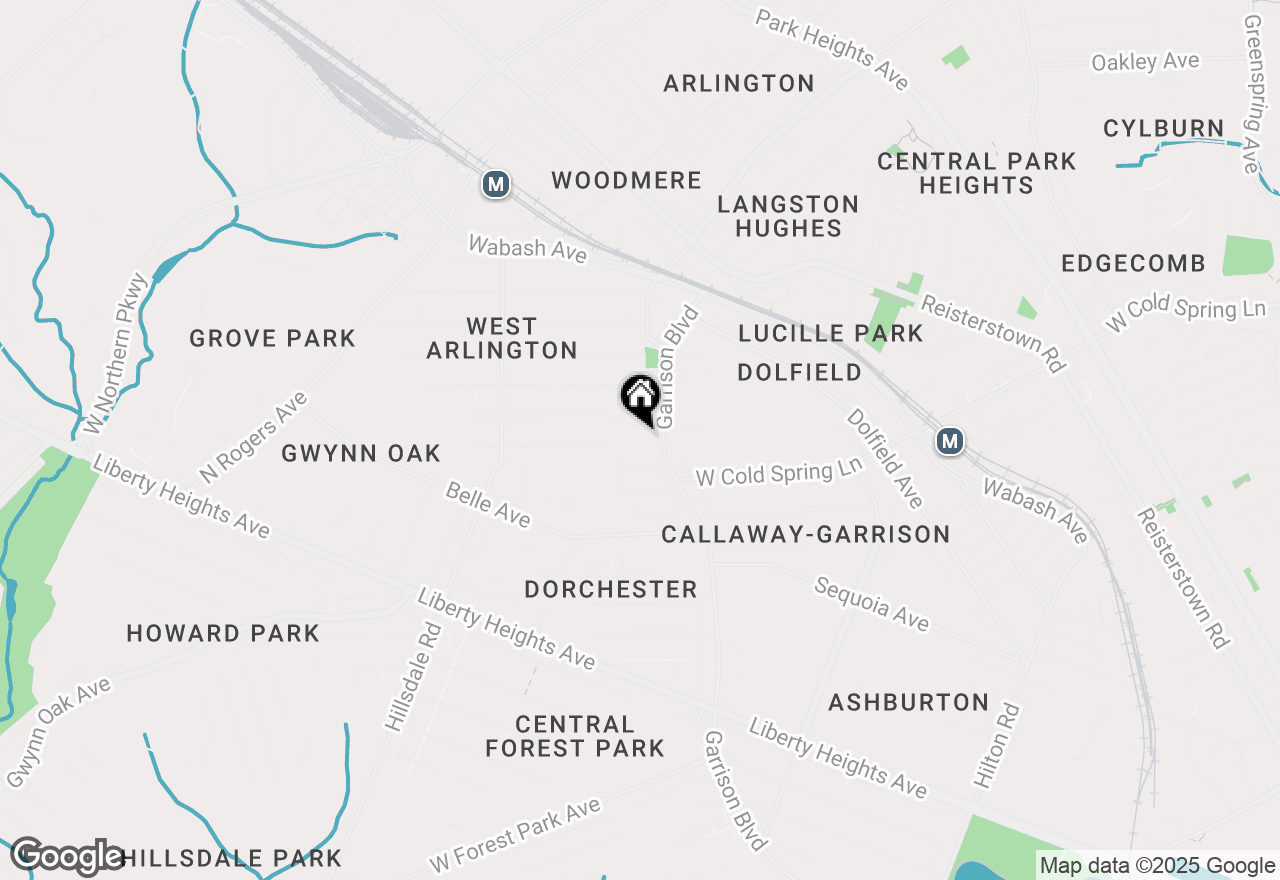 Map of 4011 Ridgewood Avenue, Baltimore, MD 21215