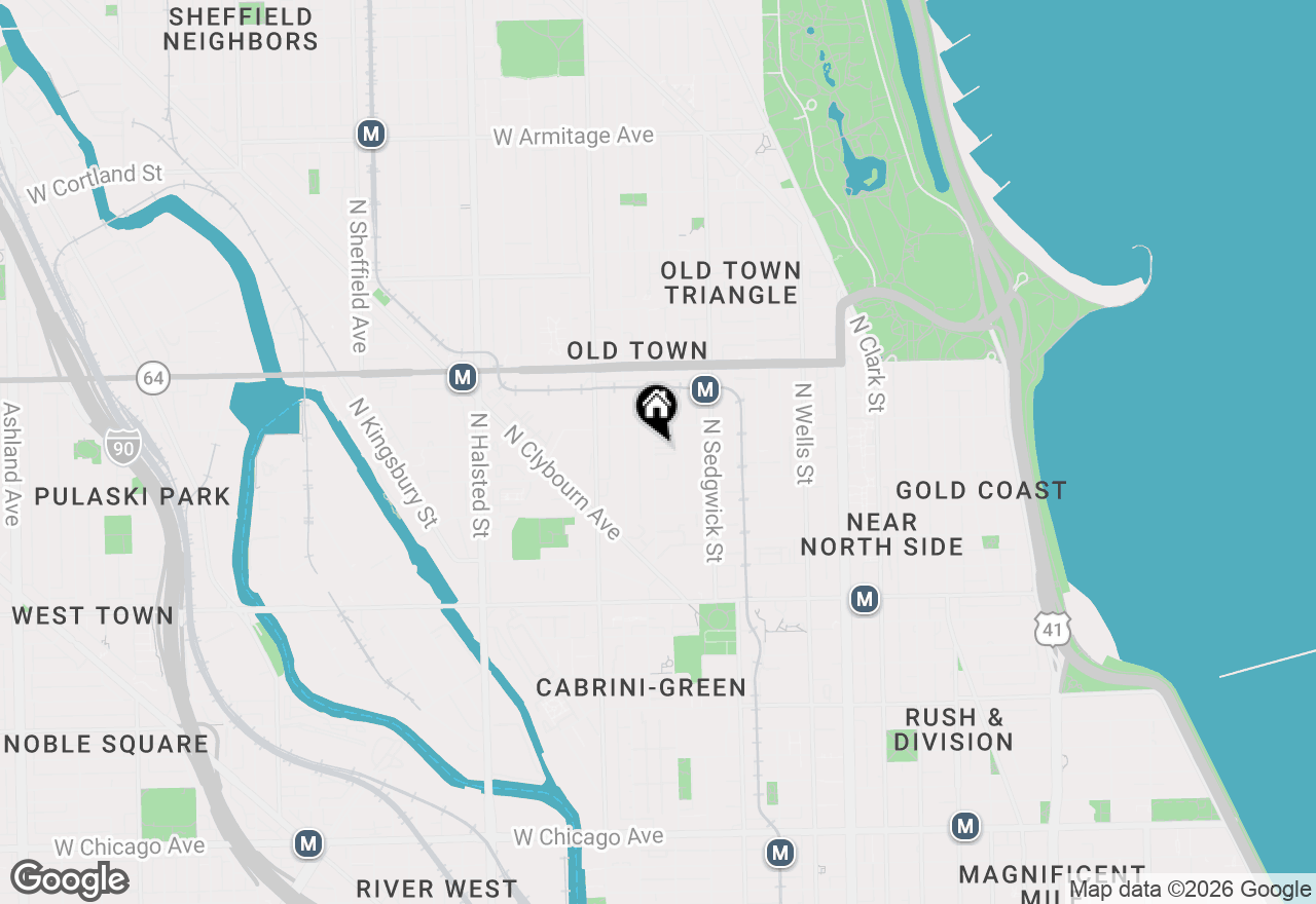 Map of 1431 N Cleveland Avenue, Chicago, IL 60610