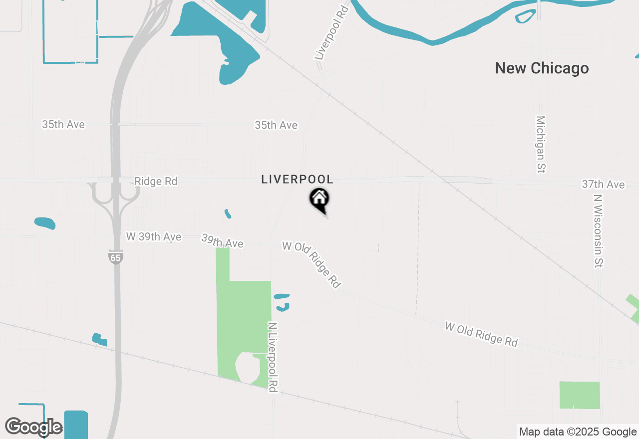 Map of 2816 W 38th Place, Hobart, IN 46342