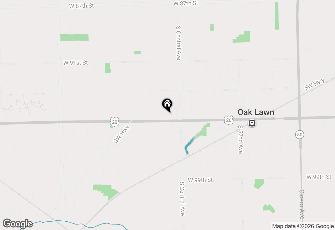 Map of 9429 Major Avenue, Oak Lawn, IL 60453