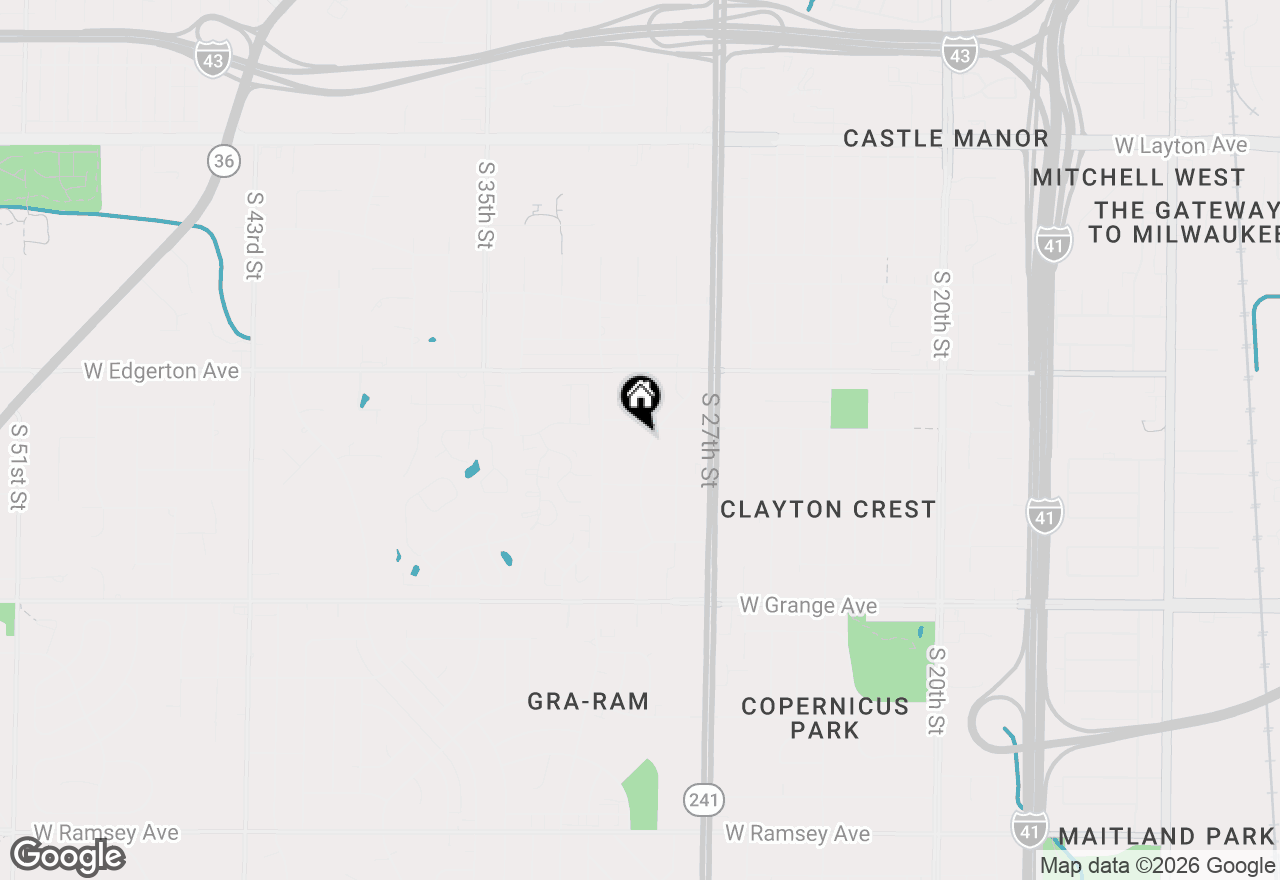 Map of 5225 Tuckaway Dr, Greenfield, WI 53221