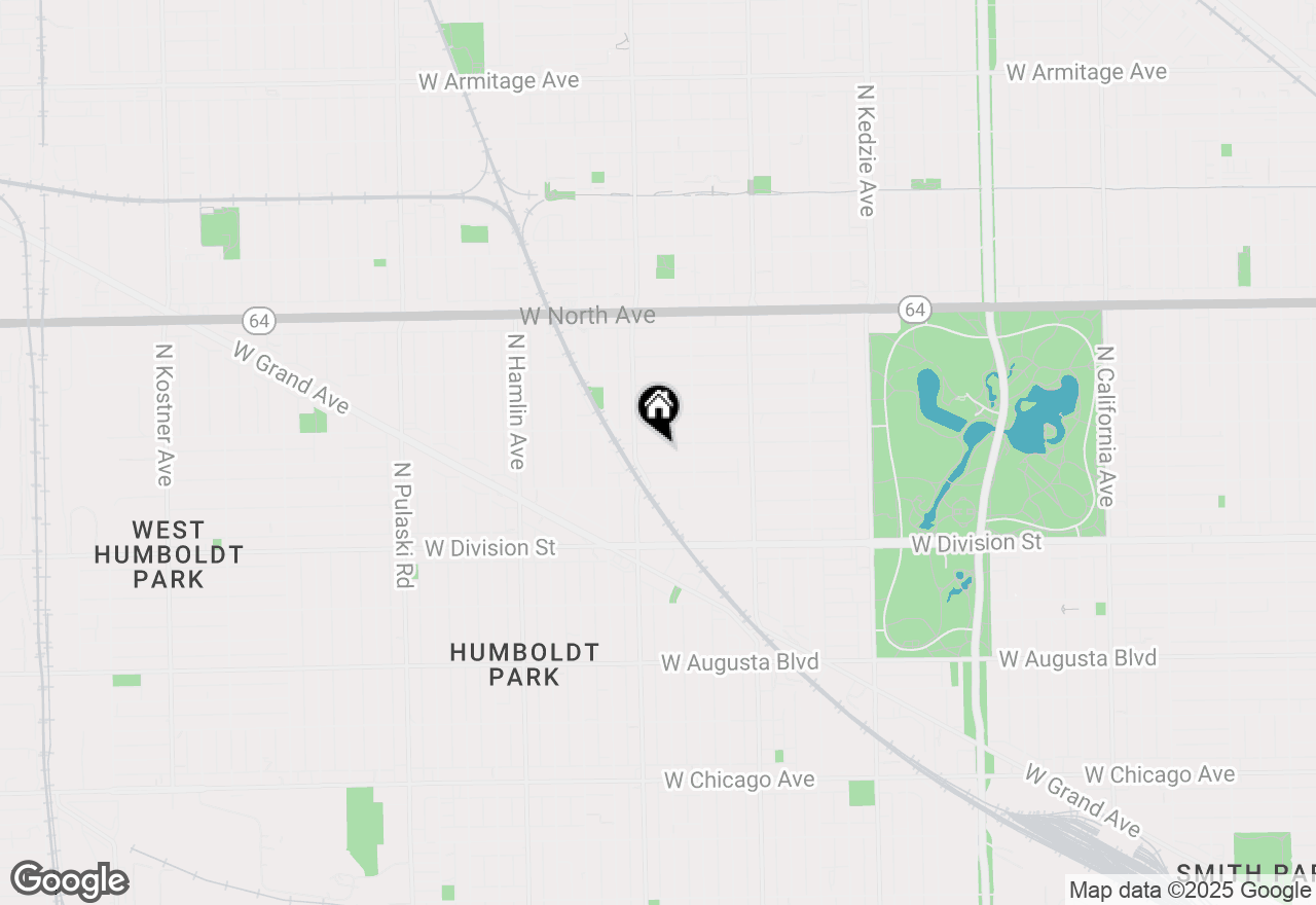 Map of 3532 W Evergreen Avenue #1, Chicago, IL 60651