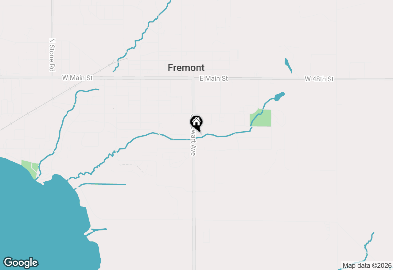 Map of 616 S Stewart Avenue, Fremont, MI 49412