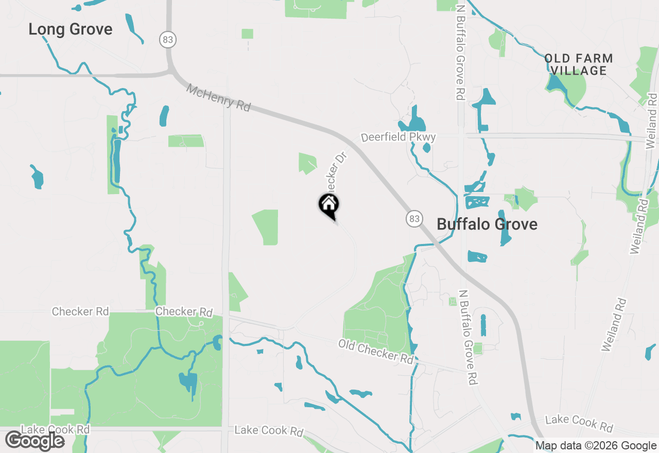 Map of 650 Twisted Oak Lane, Buffalo Grove, IL 60089
