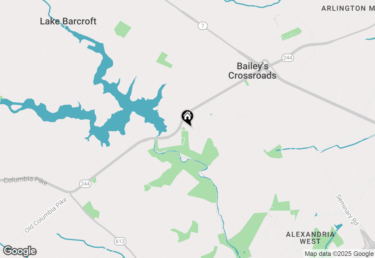 Map of 3705 Ambrose Hills Road, Falls Church, VA 22041