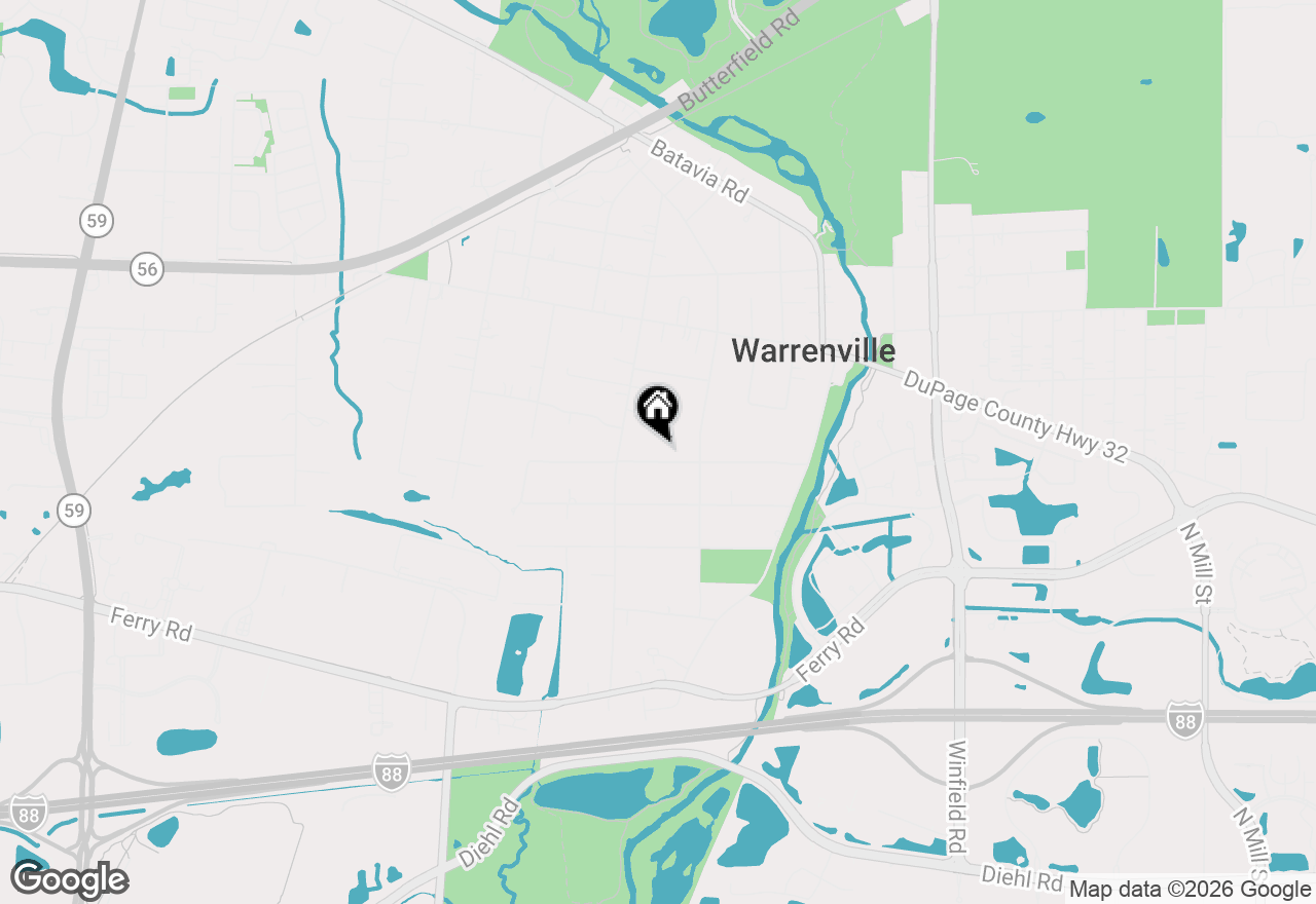 Map of 28W544 Rogers Avenue, Warrenville, IL 60555
