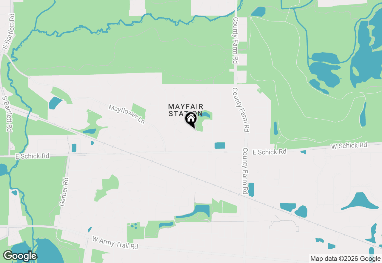 Map of 2106 Glasgow Court, Hanover Park, IL 60133
