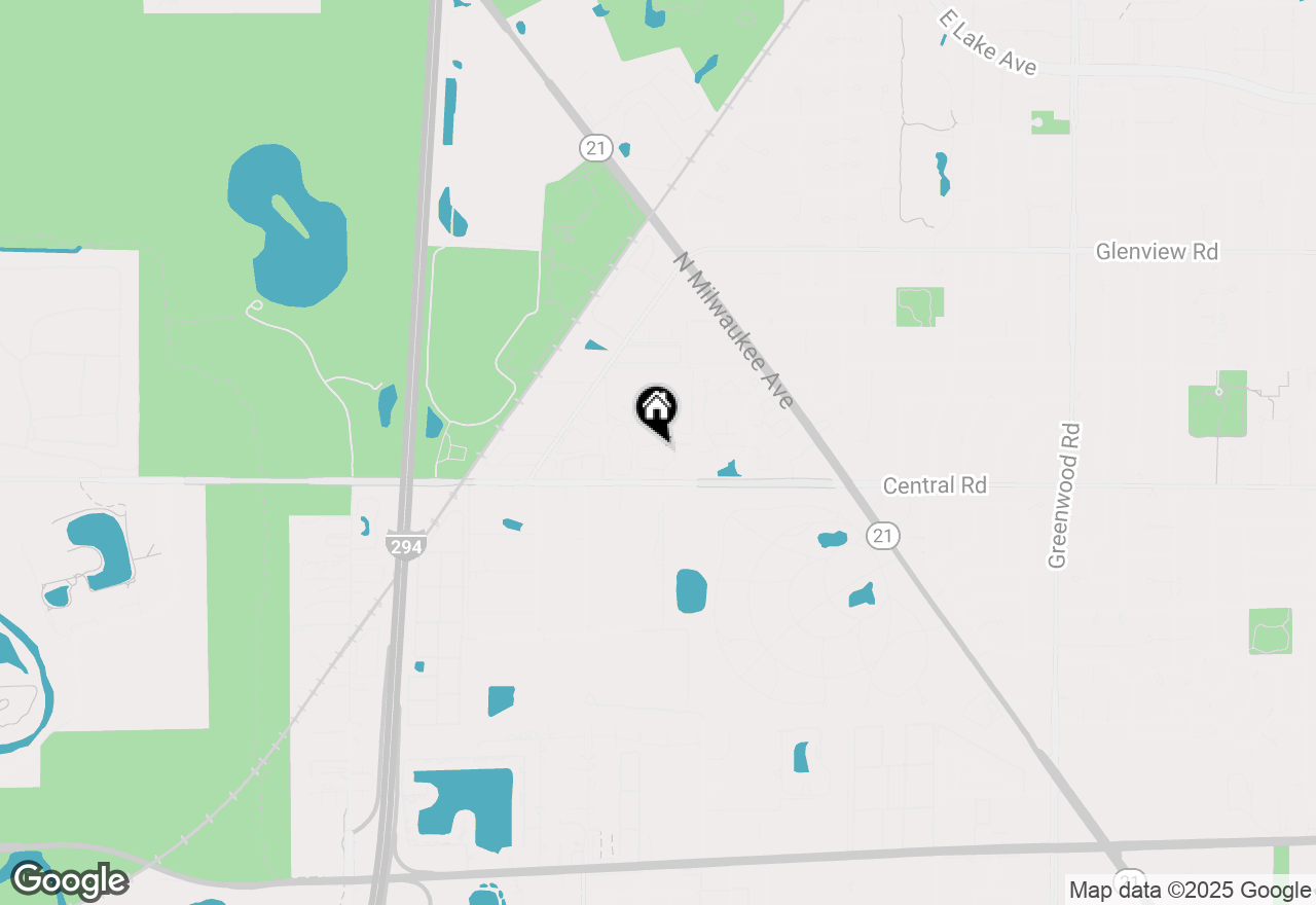 Map of 704 Cobblestone Circle #D, Glenview, IL 60025