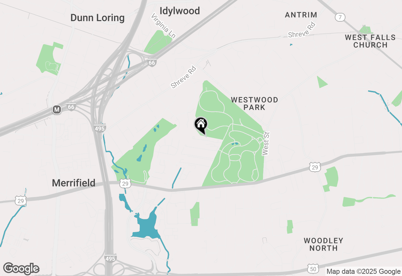 Map of 7614 Wood Mist Lane, Falls Church, VA 22043