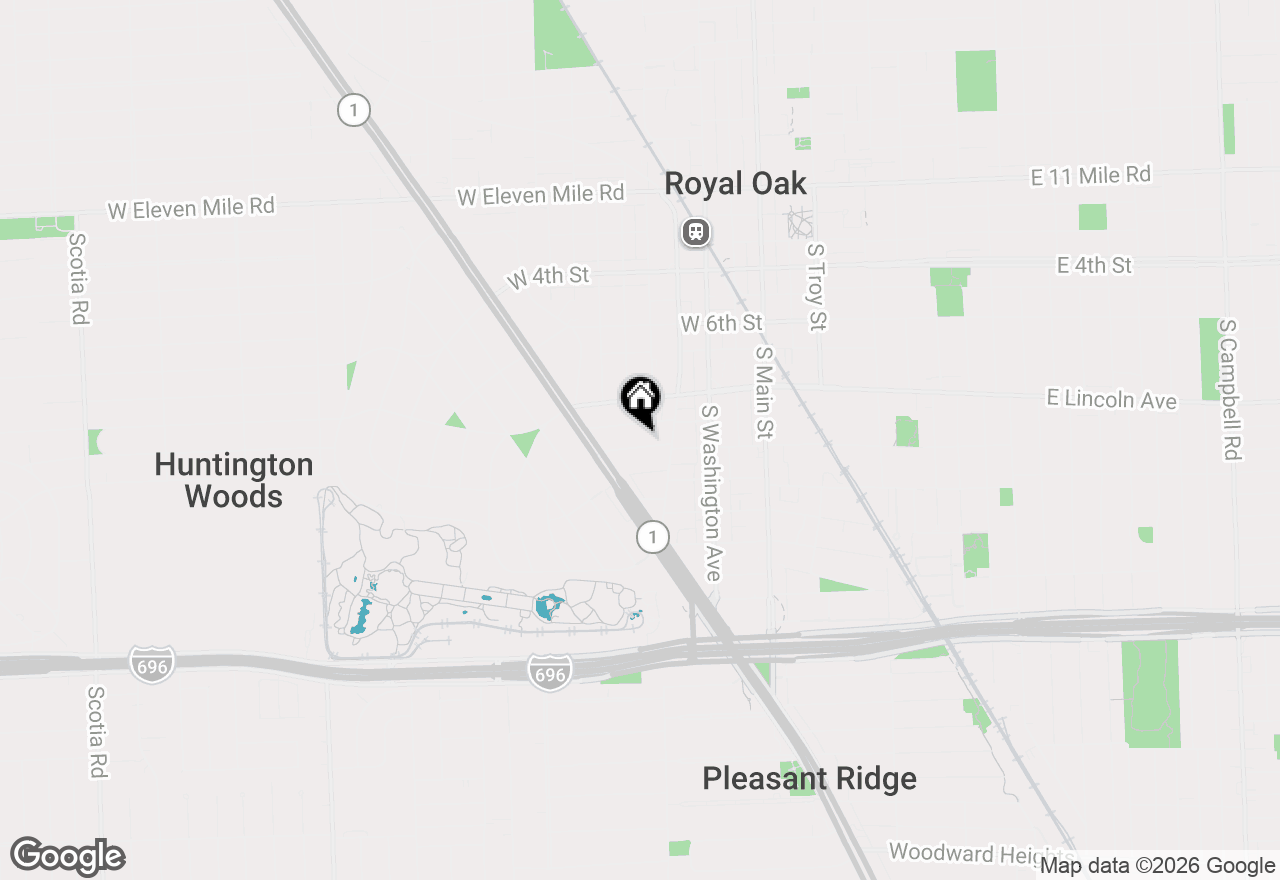 Map of 1230 Diamond Court #E, Royal Oak, MI 48067