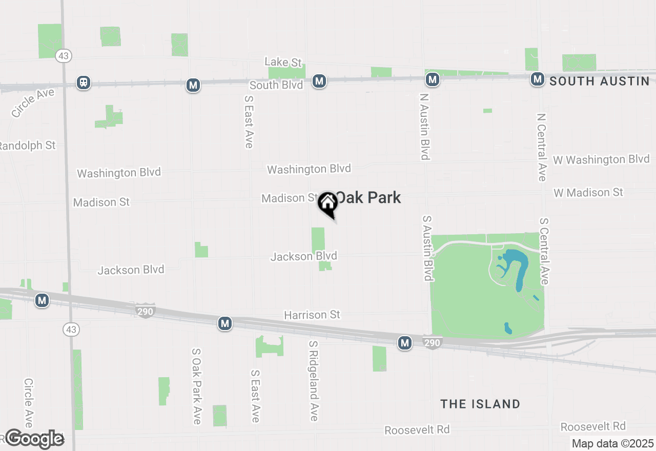 Map of 544 S Cuyler Avenue, Oak Park, IL 60304