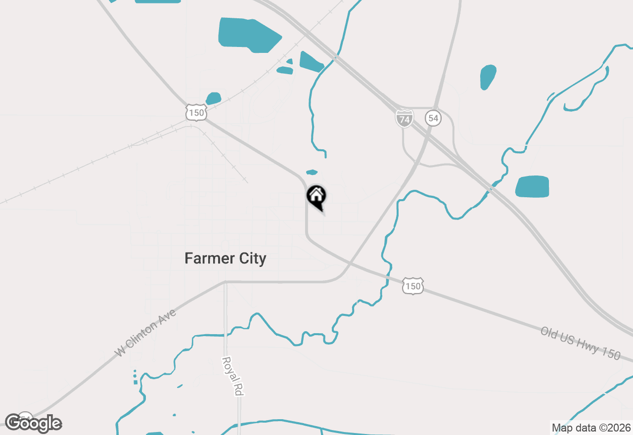 Map of 719 E Allen Street, Farmer City, IL 61842