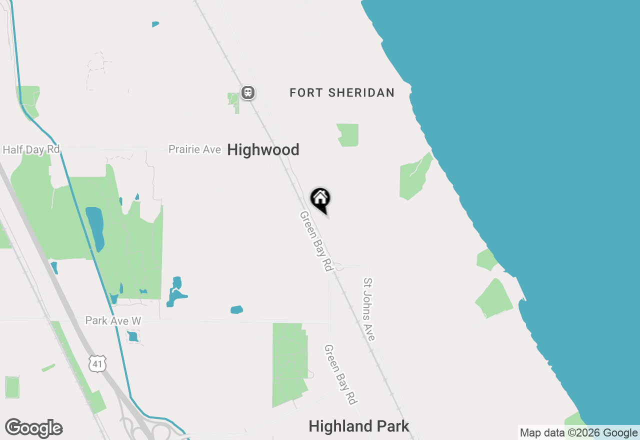 Map of 458 Naida Terrace, Highland Park, IL 60035