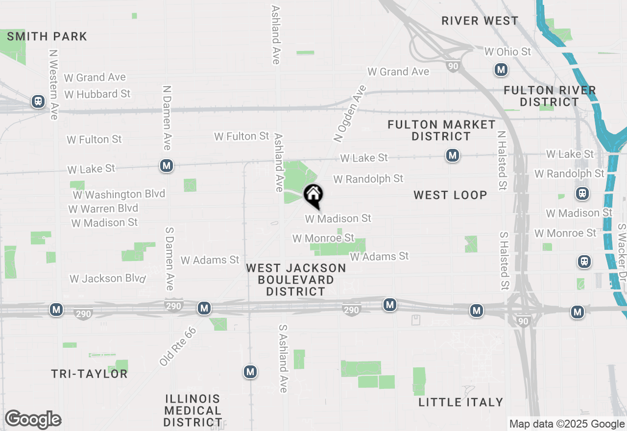 Map of 6 N Bishop Street #205, Chicago, IL 60607