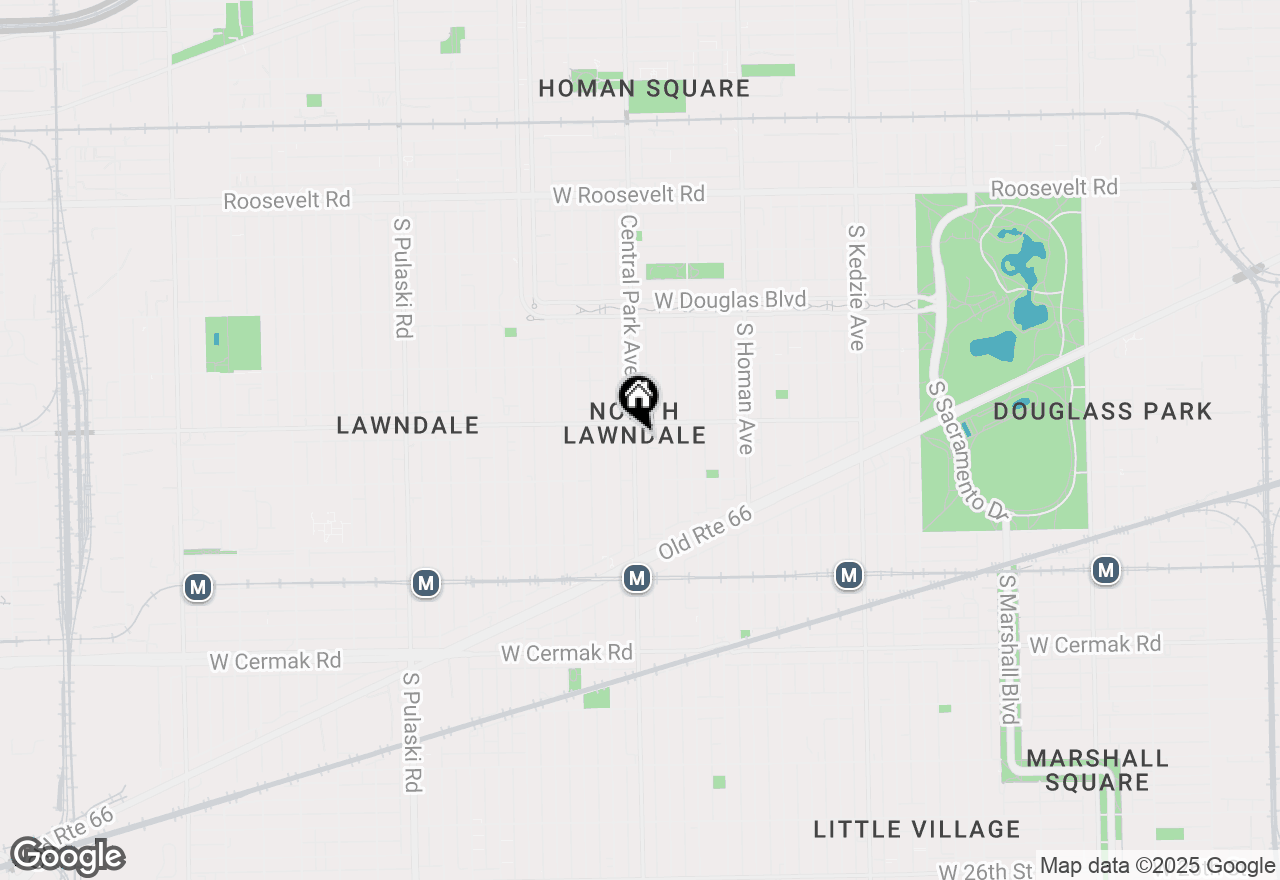 Map of 1617 S Central Park Avenue, Chicago, IL 60623
