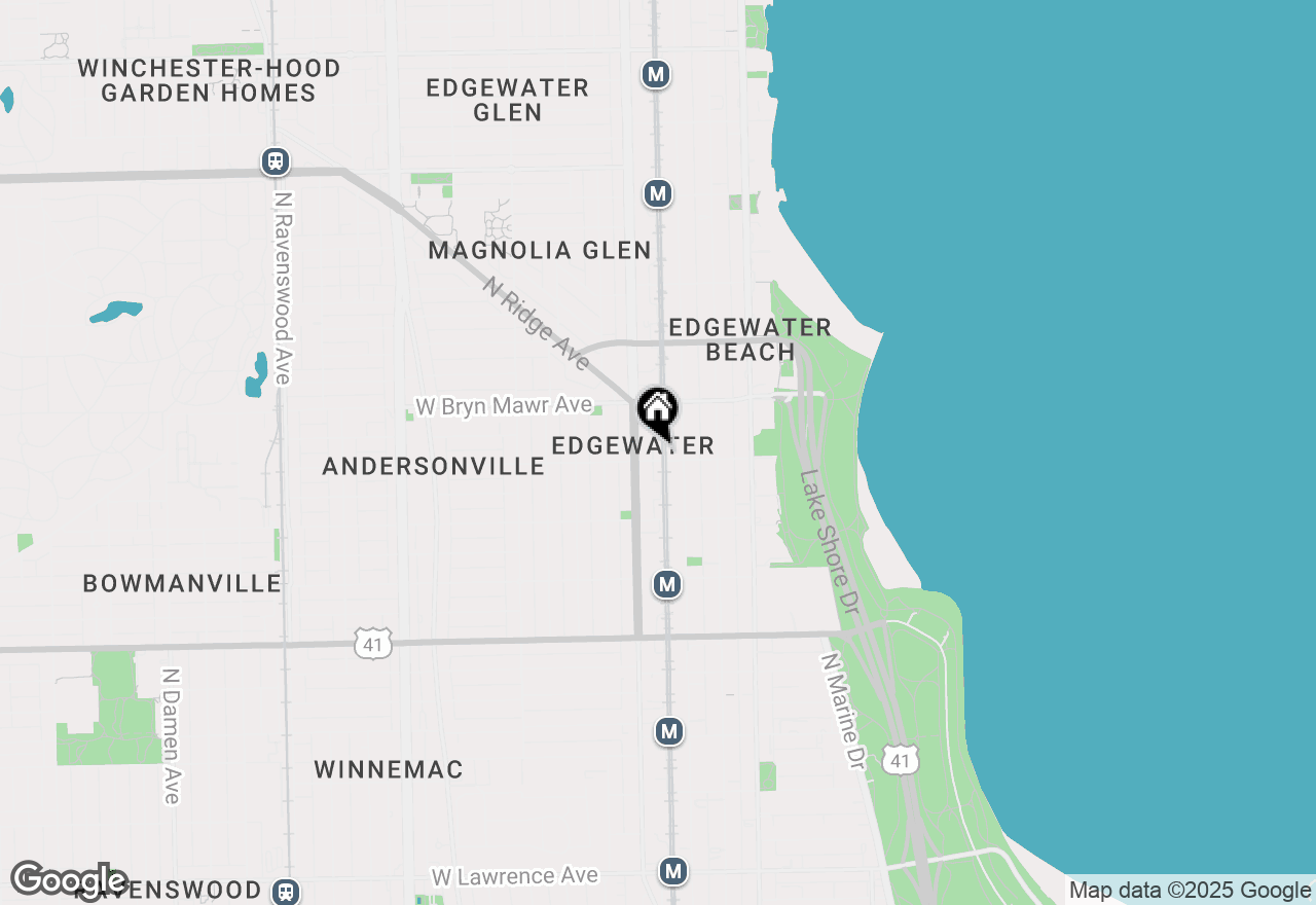 Map of 1122 W Catalpa Avenue #1011, Chicago, IL 60640
