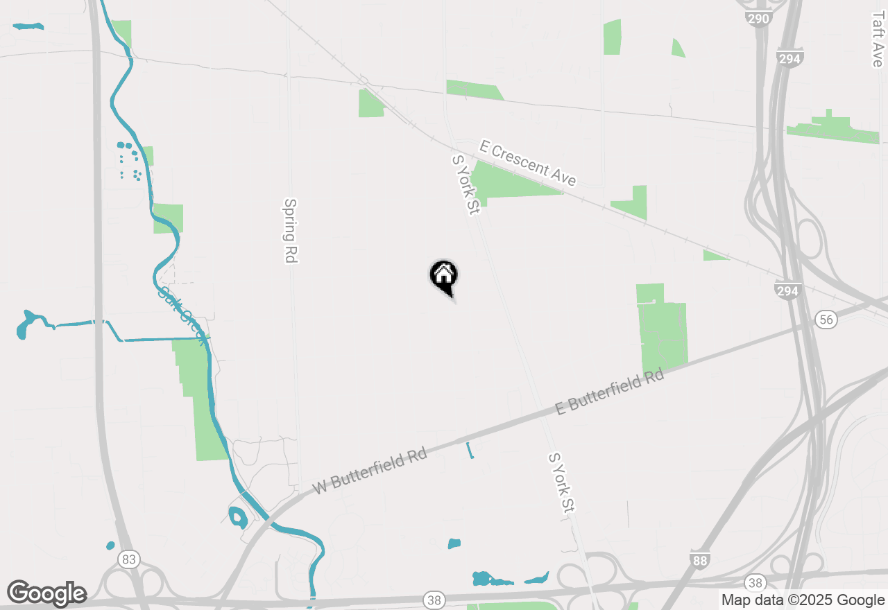 Map of 804 S Euclid Avenue, Elmhurst, IL 60126