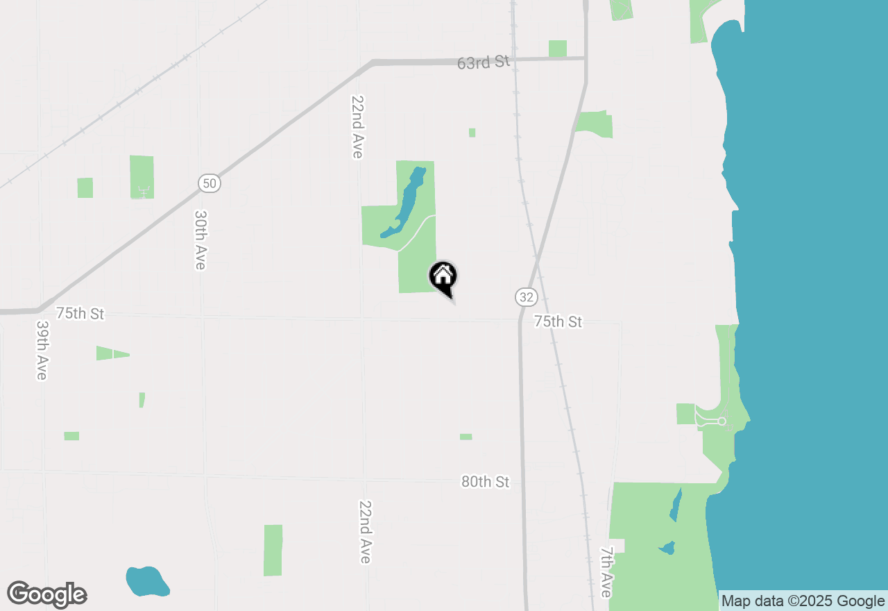 Map of 7417 18th Ave, Kenosha, WI 53143