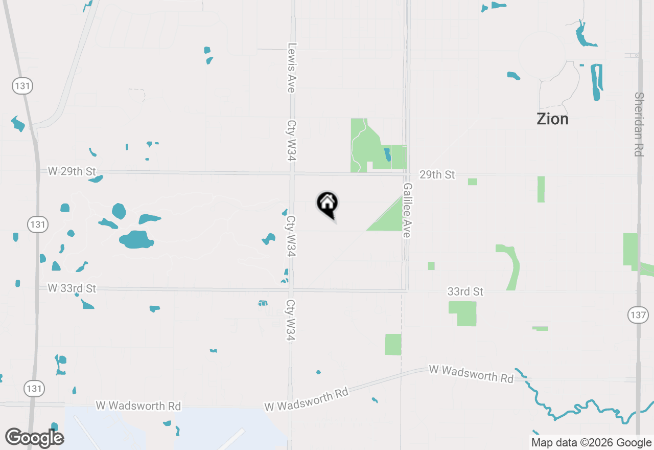 Map of 2902 31st Street #3, Zion, IL 60099