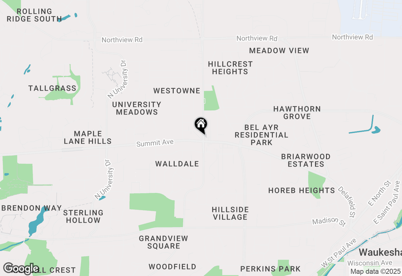 Map of 608 N Grandview Blvd, Waukesha, WI 53188
